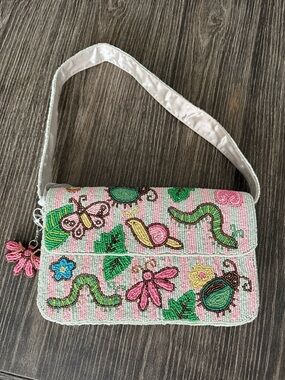 NWT Viral TikTok Butterfly Insect Beaded Purse Bag
